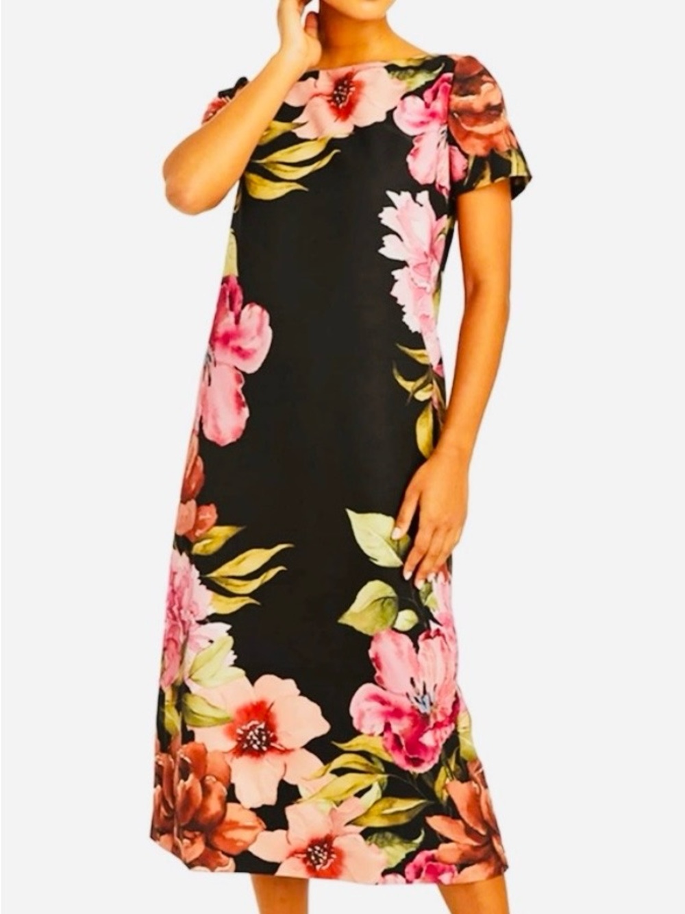 Mestiza New York Adria Floral Print Midi Dress